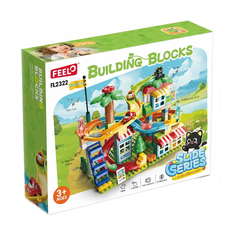Уцінка! Дитячий конструктор FEELO TOYS Фантастичні пригоди, 116 деталей, від 3 років (FL2322)