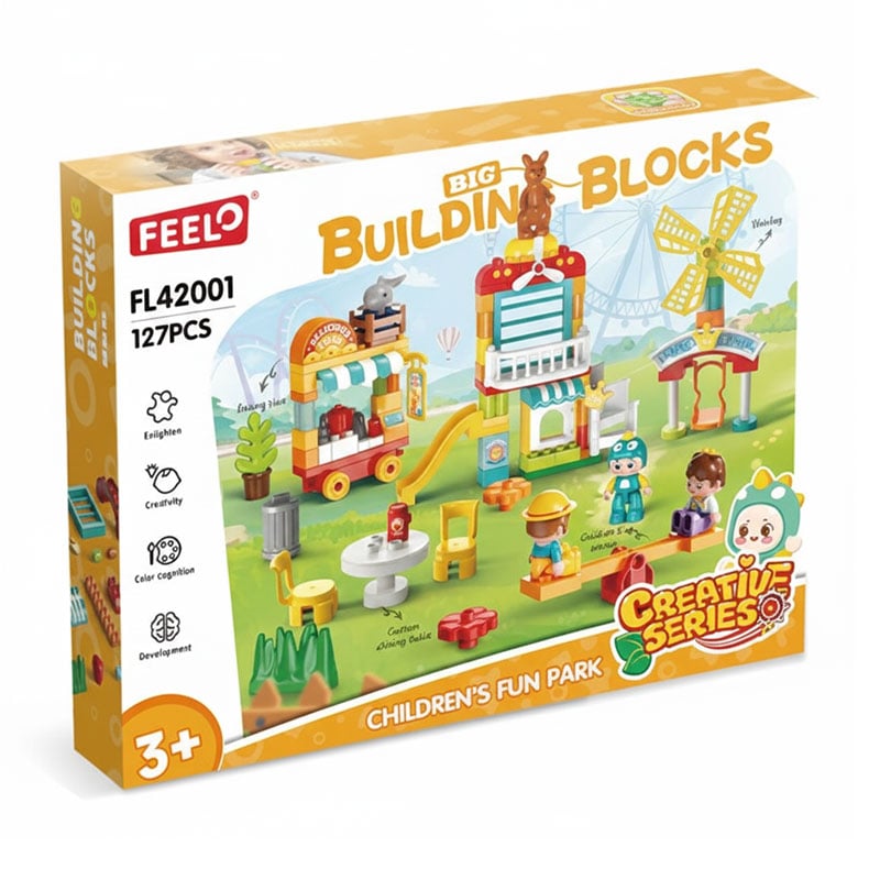 Уцінка! Дитячий конструктор FEELO TOYS Світ розваг, 127 деталей, від 3 років (FL42001)